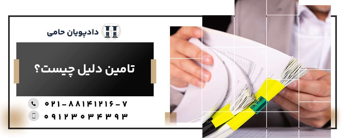 همه چیز در مورد تامین دلیل