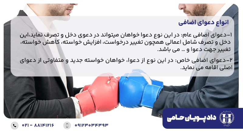 انواع دعوای اضافی