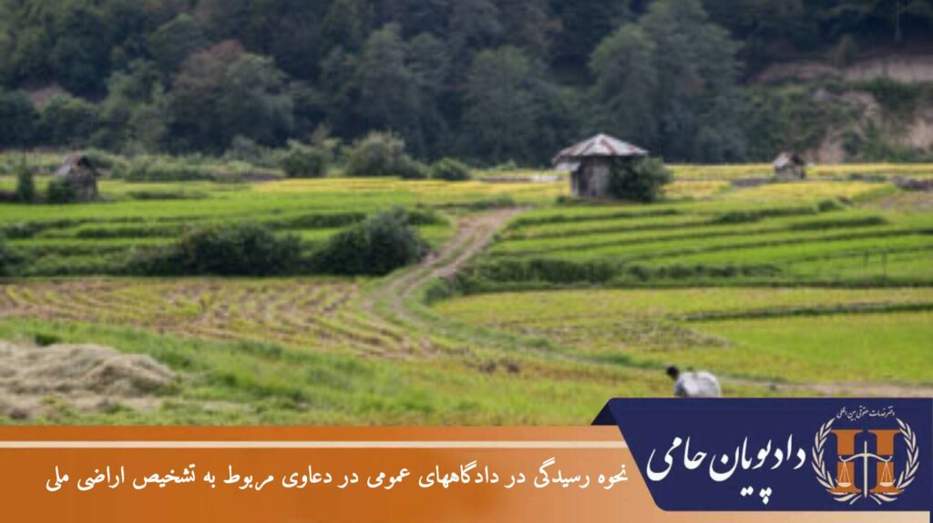 نحوه رسیدگی در دادگاه های عمومی در دعاوی مربوط به تشخیص اراضی ملی
