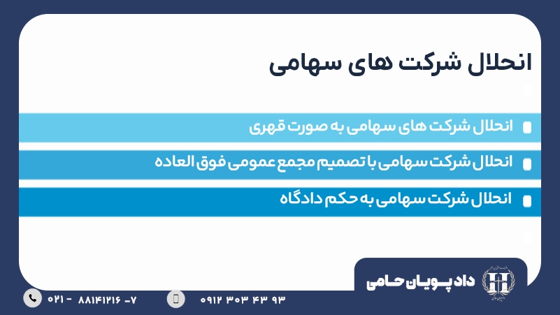 انحلال شرکت های سهامی