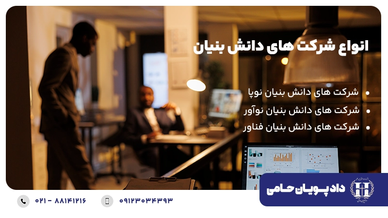 انواع شرکت های دانش بنیان 