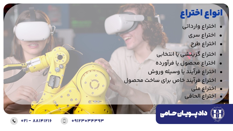 انواع اختراع