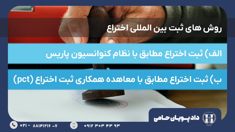 روش های ثبت بین المللی اختراع