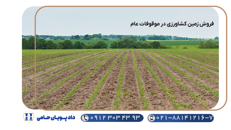 فروش زمین کشاورزی در موقوفات عام