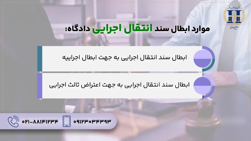 ابطال سند انتقال اجرایی دادگاه