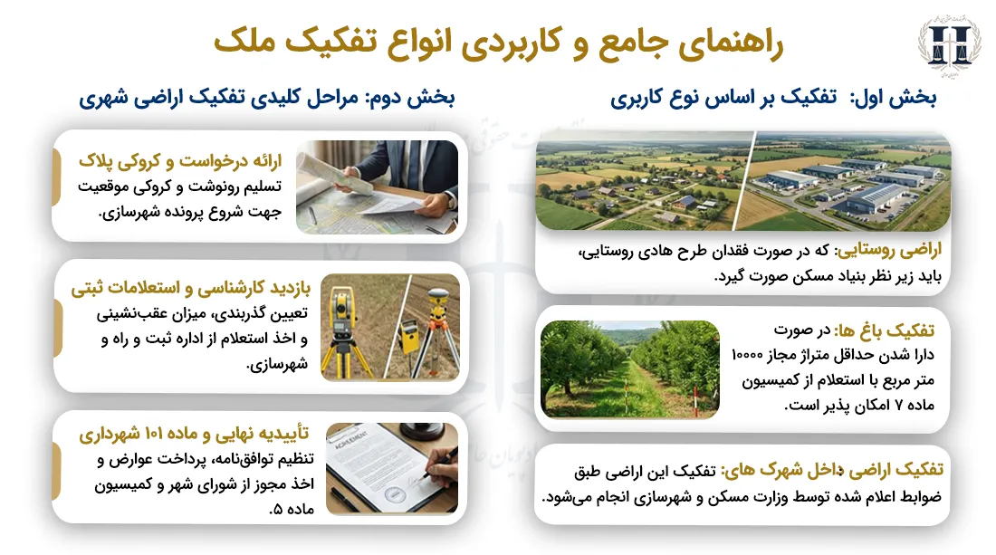 انواع تفکیک ملک